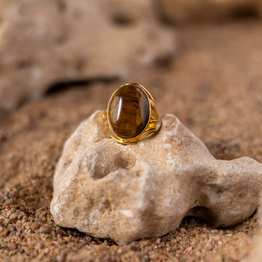 TIGER'S EYE RING