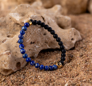 Lapis Lazuli and Black Onyx Bracelet For Healing benefits