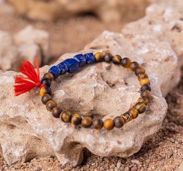 Tiger's Eye and Lapis Lazuli  Bracelet