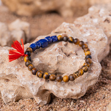 Tiger's Eye and Lapis Lazuli  Bracelet