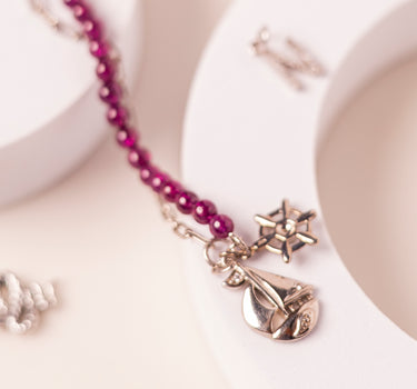 Sail Away Garnet Rhodolite Bracelet