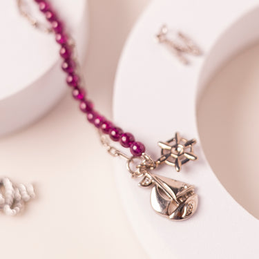 Sail Away Garnet Rhodolite Bracelet