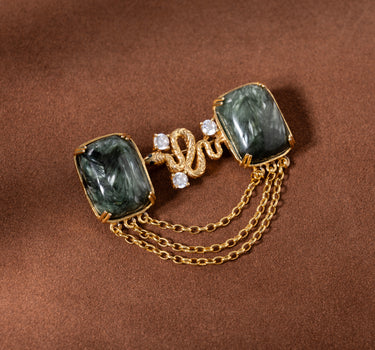 The Golden Serpentine Brooch