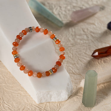PMS Relief- Carnelian, Peach Moonstone