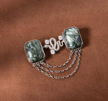 The Silver Serpentine Brooch