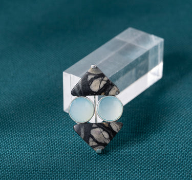 Snowflake Obsidian Frost Brooch