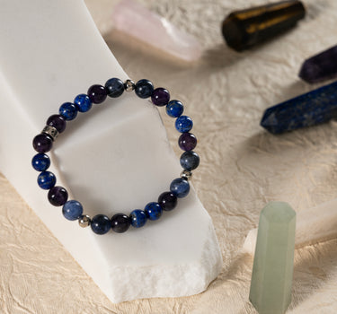 Amethyst, Lapis Lazuli and Sodalite Healing Stones for Migraine & Stress
