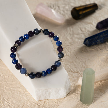 Migraine & Sinus Support- Amethyst, Sodalite and Lapis Lazuli