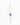 A 925 sterling silver ear cuff, rhodium plated featuring an oval bezel set amethyst gemstone and pavé zircon zigzag detailing, styled along the ear on white background