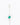 A Rhodium-plated 925 sterling silver ear cuff with oval green bezel set gemstones and zig zag pavé zircon accents on white background