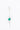 A Rhodium-plated 925 sterling silver ear cuff with oval green bezel set gemstones and zig zag pavé zircon accents on white background