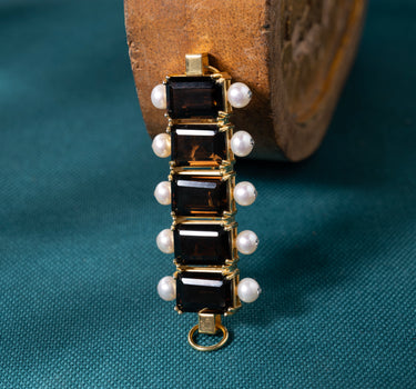 Smoky Cascade Brooch