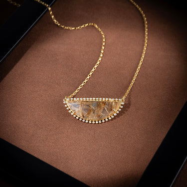 Golden Rutile Quartz Necklace