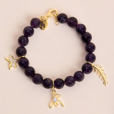 Amethyst Meadow Charm bracelet