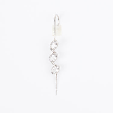 Clear Quartz Trinity Ear Cuff