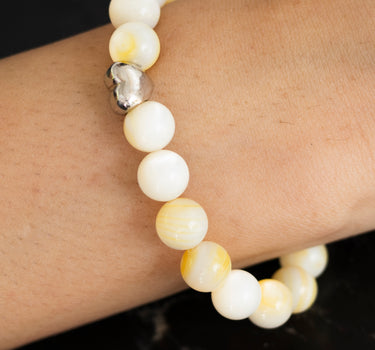 Mother of Pearl with heart charm