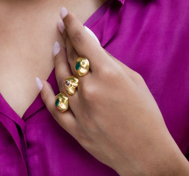 TRINITY LIGHT- ONYX RING