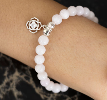 October - Opal with flower charm