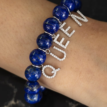 Queen bracelet with Lapis Lazuli stone