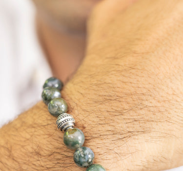 Moss Agate Bracelet- Healing and Abundance