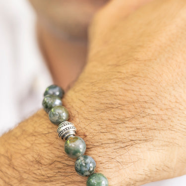 Rustic Moss Agate bracelet