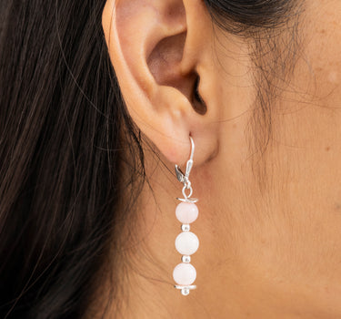 Serene Pink Opal Earrings