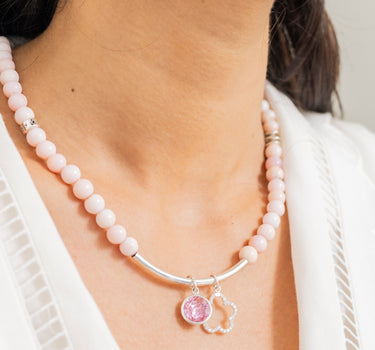 Serene Pink Opal Necklace
