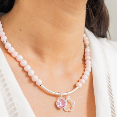 Serene Pink Opal Necklace