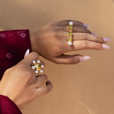 River of Light Peridot Ring