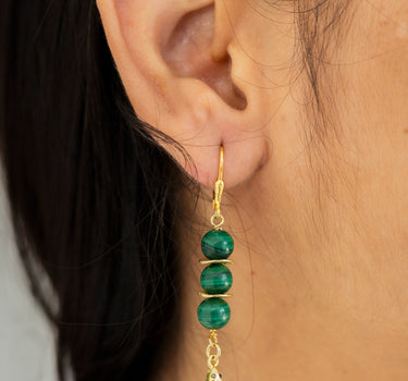 Mystic Malachite Earrings