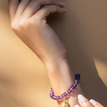 Amethyst Tassel Bracelet