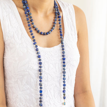 Enchanted Lapis Lazuli -long chain type necklace
