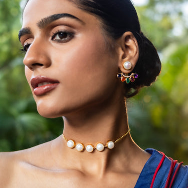 Pearl Aura Choker Necklace