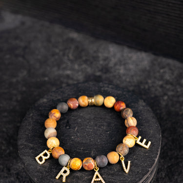Brave bracelet with Multi Jasper stones