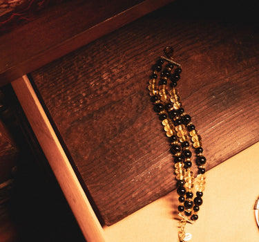 LUMI-NOIR PROSPERITY 3 LINE BRACELET