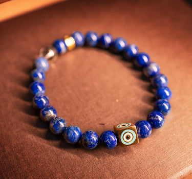 SEPTEMBER- LAPIS LAZULI WITH EVIL EYE CHARM
