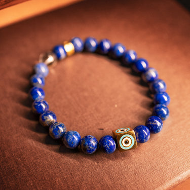 SEPTEMBER- LAPIS LAZULI WITH EVIL EYE CHARM