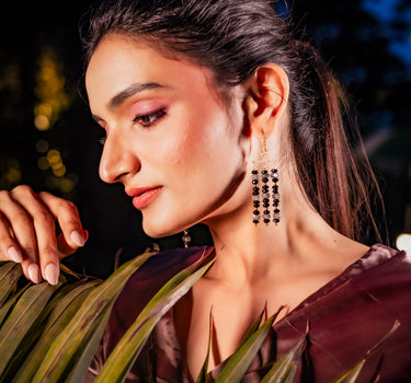 MIDNIGHT CASCADE EARRINGS