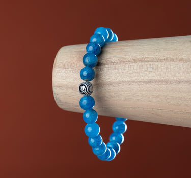 Blue Apatite Bracelet for Better Communication