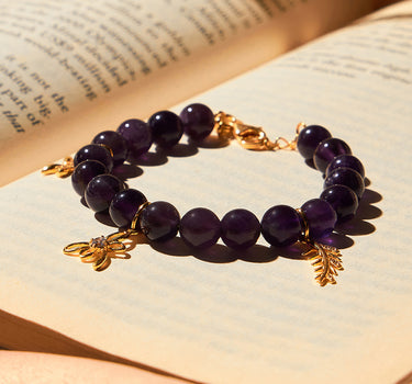 Amethyst Meadow Charm bracelet