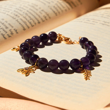 Amethyst Meadow Charm bracelet