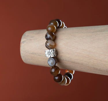 Botswana Agate Bracelet for Healing & Strength