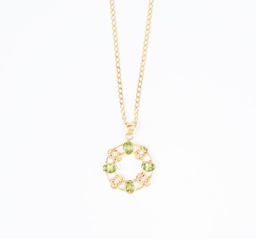Peridot Medallion Necklace