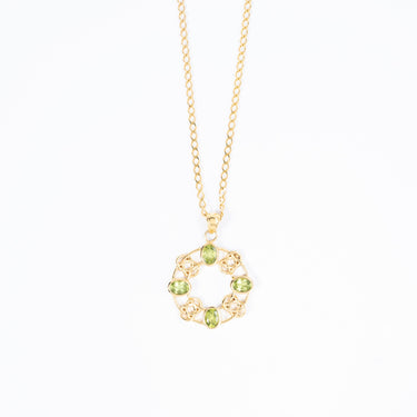 Peridot Medallion Necklace