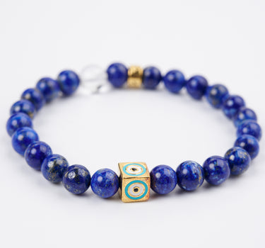 SEPTEMBER- LAPIS LAZULI WITH EVIL EYE CHARM