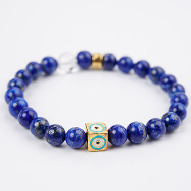 SEPTEMBER- LAPIS LAZULI WITH EVIL EYE CHARM