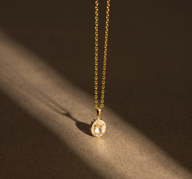 November- Citrine Birthstone Pendant Necklace