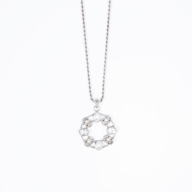 Clear Quartz Medallion Necklace