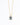 Seraphinite gemstone pendant necklace in 925 sterling silver with 18K Gold plating with CZ accents on white background.