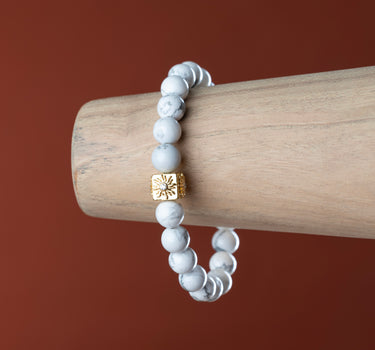 Howlite Bracelet - Natural Stone for Healing